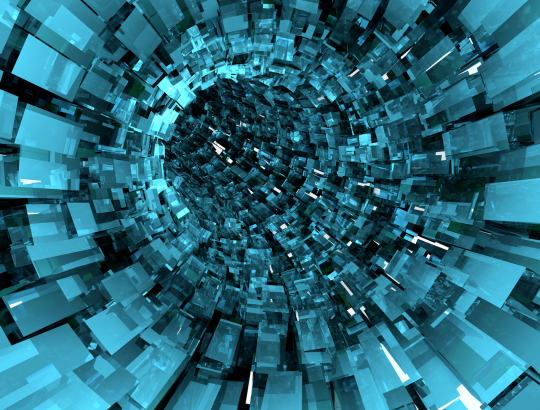 imagerie 3D bleu